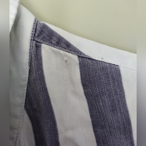 Rails Julian Libson Stripe Collared Button Down Top Women's Size Small - Picture 6 of 7